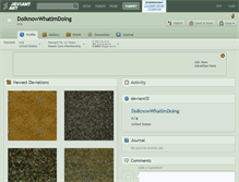 Tablet Screenshot of doiknowwhatimdoing.deviantart.com