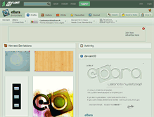 Tablet Screenshot of ebara.deviantart.com