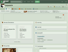Tablet Screenshot of corporal34.deviantart.com