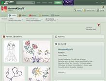 Tablet Screenshot of mimanekiyoshi.deviantart.com