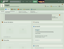 Tablet Screenshot of longcat.deviantart.com