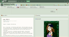 Desktop Screenshot of notebook-of-lynzee.deviantart.com