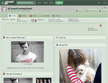 Tablet Screenshot of itcomesfrommyheart.deviantart.com