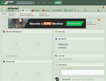 Tablet Screenshot of defiantart.deviantart.com