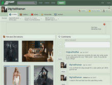 Tablet Screenshot of dig1talshaman.deviantart.com