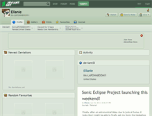 Tablet Screenshot of ellanie.deviantart.com