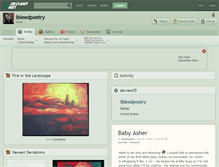 Tablet Screenshot of ibleedpoetry.deviantart.com