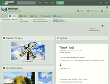 Tablet Screenshot of mellindel.deviantart.com