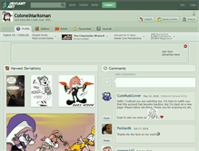 Tablet Screenshot of colonelmarksman.deviantart.com
