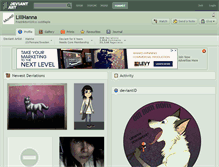 Tablet Screenshot of lillhanna.deviantart.com