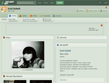 Tablet Screenshot of kozi-bobek.deviantart.com