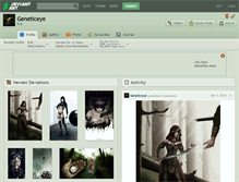 Tablet Screenshot of geneticeye.deviantart.com