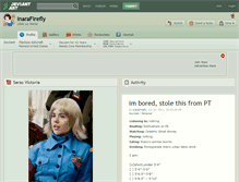 Tablet Screenshot of inarafirefly.deviantart.com