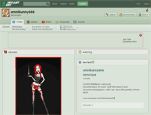 Tablet Screenshot of omnibunny666.deviantart.com