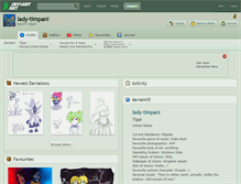 Tablet Screenshot of lady-timpani.deviantart.com