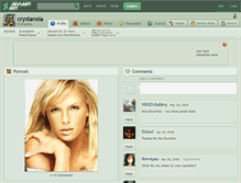 Tablet Screenshot of crystanola.deviantart.com