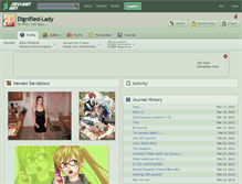 Tablet Screenshot of dignified-lady.deviantart.com