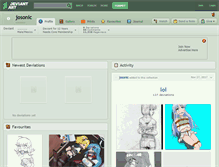 Tablet Screenshot of josonic.deviantart.com