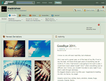 Tablet Screenshot of madelainee.deviantart.com
