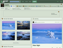 Tablet Screenshot of cred1t.deviantart.com