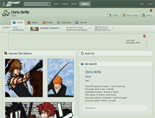Tablet Screenshot of chris-strife.deviantart.com