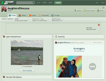 Tablet Screenshot of daughterofdionysus.deviantart.com