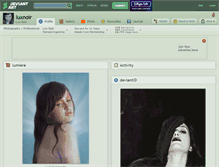 Tablet Screenshot of luxnoir.deviantart.com