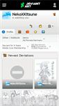 Mobile Screenshot of nekoxkitsune.deviantart.com