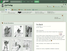 Tablet Screenshot of bobtheegg.deviantart.com