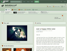 Tablet Screenshot of darkrainbowwolf.deviantart.com
