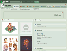 Tablet Screenshot of glundung.deviantart.com