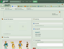 Tablet Screenshot of drakep3.deviantart.com
