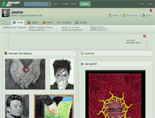 Tablet Screenshot of jaxene.deviantart.com
