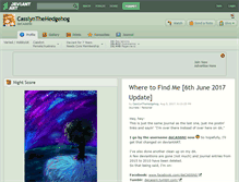 Tablet Screenshot of casslynthehedgehog.deviantart.com
