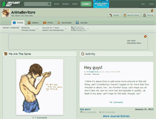 Tablet Screenshot of animabevitore.deviantart.com