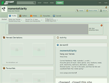 Tablet Screenshot of momentofclarity.deviantart.com