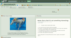 Desktop Screenshot of mamochinekowarrior.deviantart.com