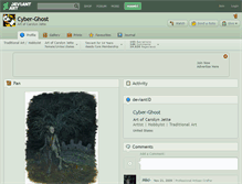 Tablet Screenshot of cyber-ghost.deviantart.com