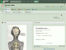 Tablet Screenshot of eat-your-toast.deviantart.com