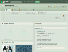 Tablet Screenshot of gameasylum.deviantart.com