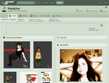 Tablet Screenshot of picketline.deviantart.com