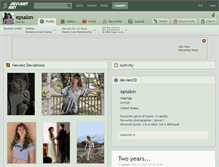 Tablet Screenshot of epsalon.deviantart.com