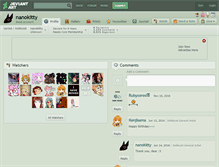 Tablet Screenshot of nanokitty.deviantart.com