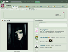 Tablet Screenshot of luminall.deviantart.com