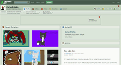 Desktop Screenshot of cursed-neko.deviantart.com