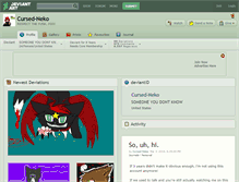 Tablet Screenshot of cursed-neko.deviantart.com