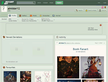 Tablet Screenshot of almister12.deviantart.com