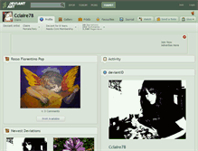 Tablet Screenshot of cclaire78.deviantart.com
