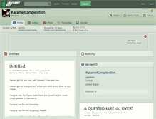Tablet Screenshot of karamelcomplextion.deviantart.com