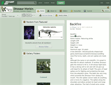 Tablet Screenshot of dinosaur-world.deviantart.com